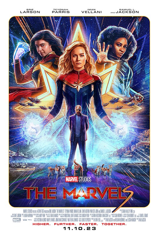 The Marvels film poster